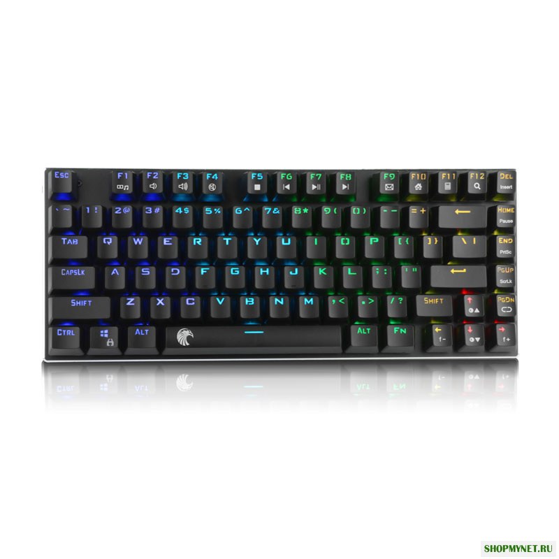 E-элемент Z88 81 Key NKRO USB Проводная RGB с подсветкой Механическая игровая клавиатура Outemu Blue Switch